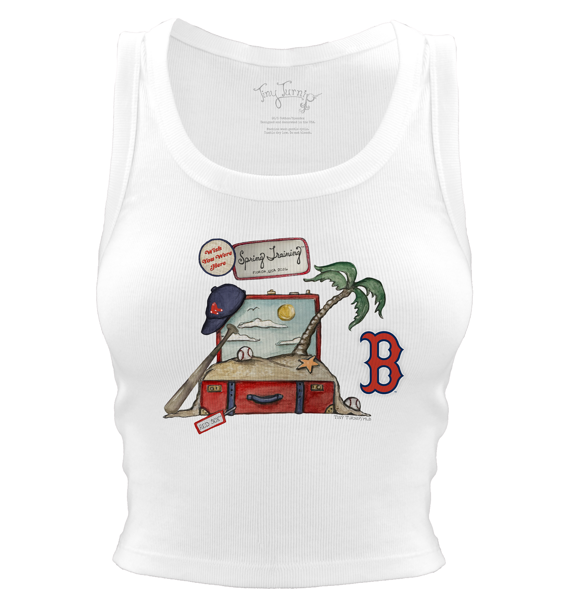 Boston Red Sox Spring Training 2026 Crop Tank– Tiny Turnip