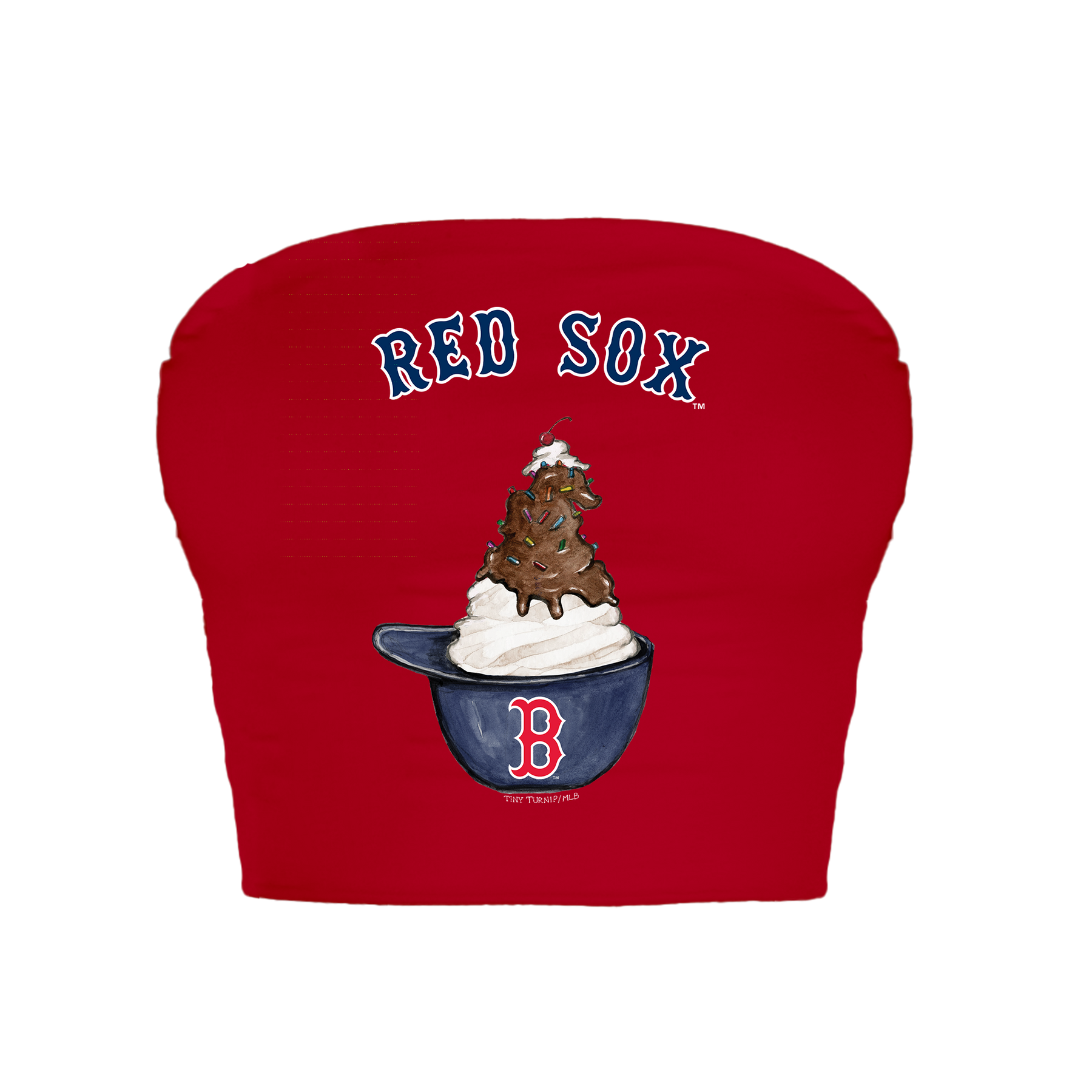 Boston Red Sox Sundae Helmet Crop Tube Top