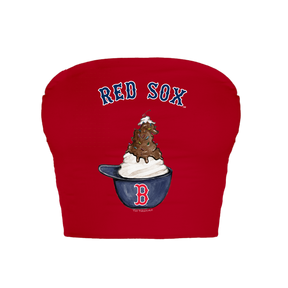 Boston Red Sox Sundae Helmet Crop Tube Top
