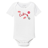 Chicago Cubs Lipstick Short Sleeve Snapper - Tiny Turnip