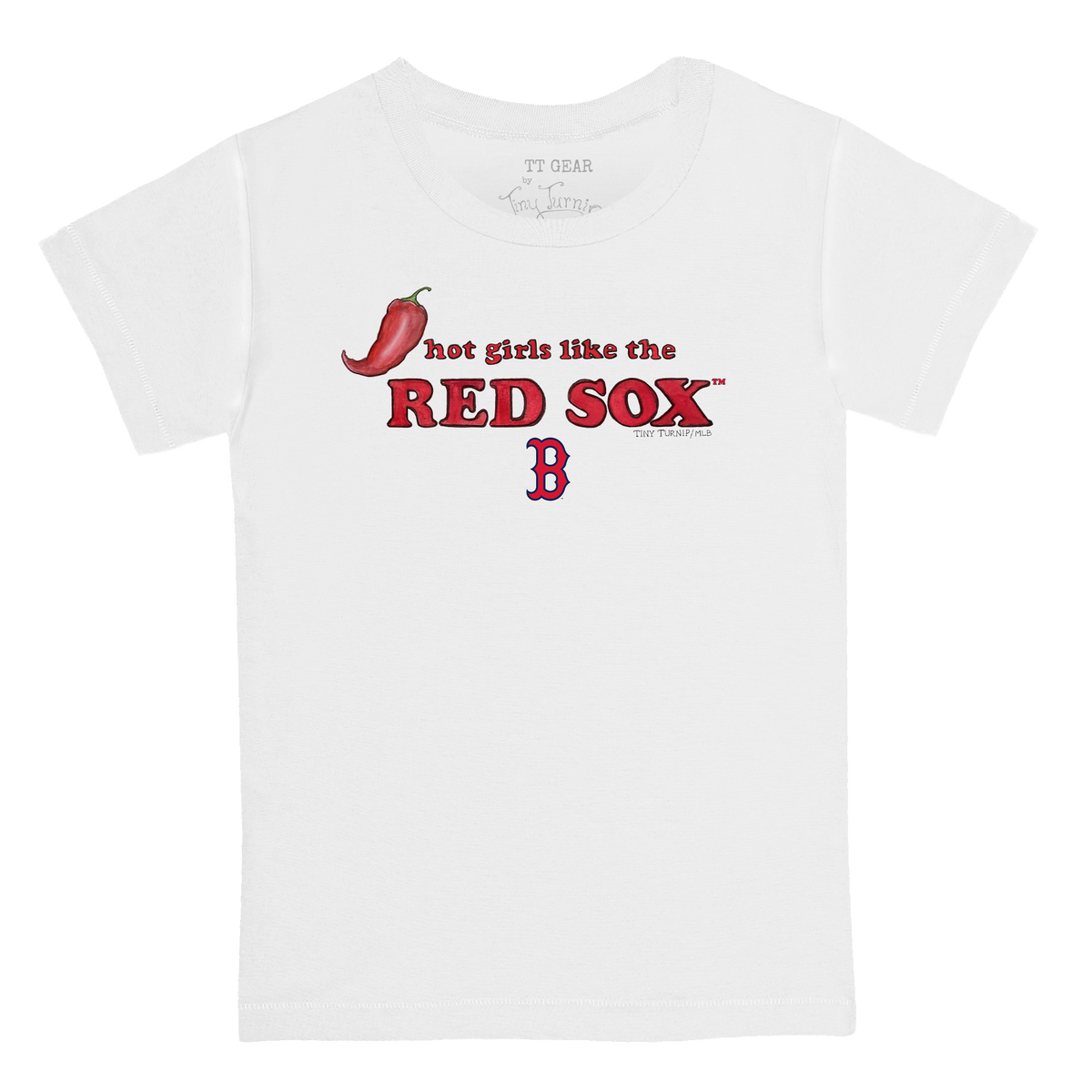 Boston Red Sox Hot Girls Women's Baby Tee Shirt