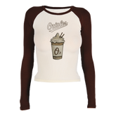 Baltimore Orioles Latte Roxy Raglan Long Sleeve