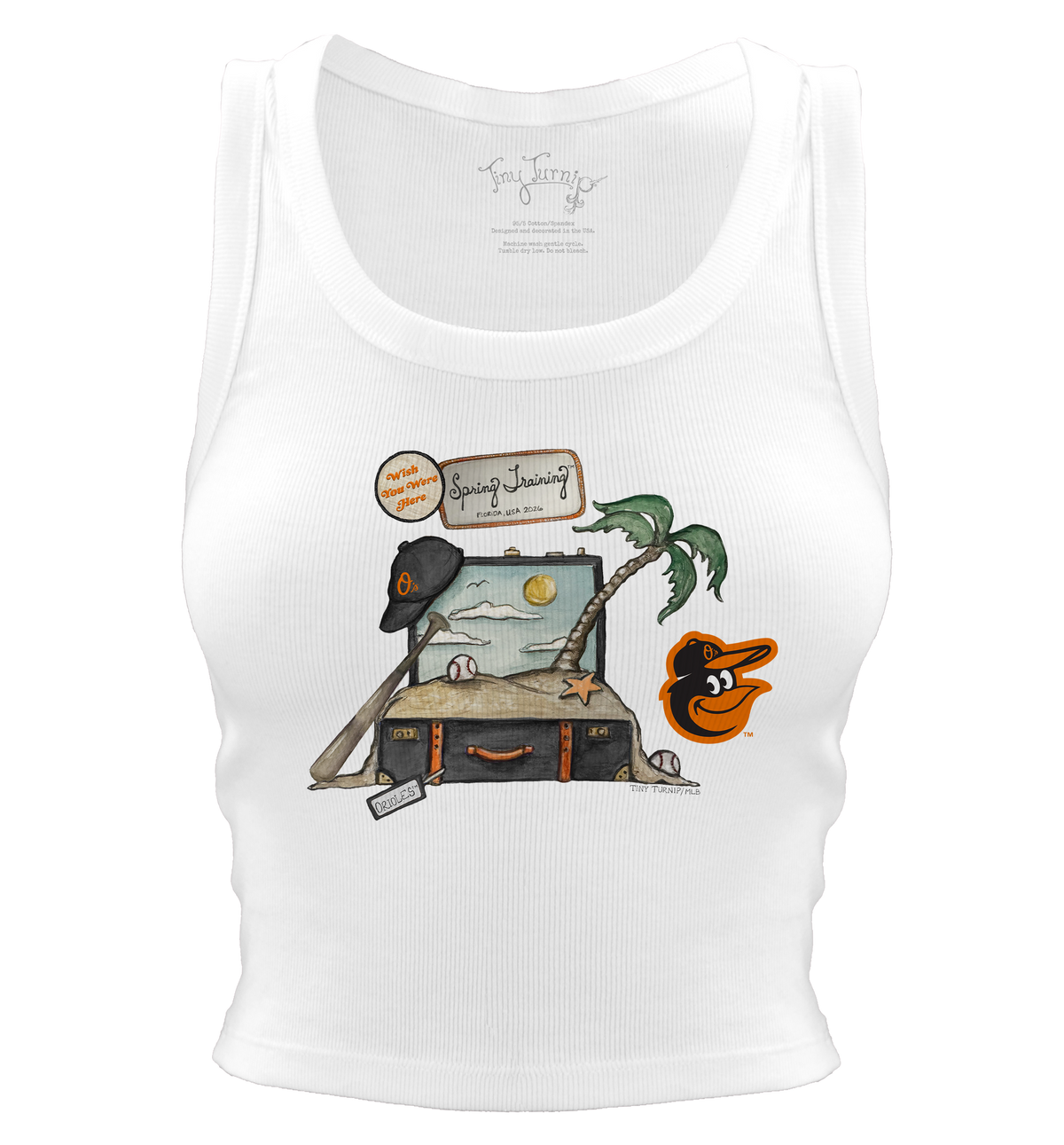 Baltimore Orioles Spring Training 2026 Crop Tank - Tiny Turnip