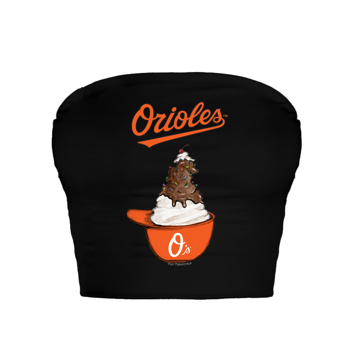 Baltimore Orioles Sundae Helmet Crop Tube Top