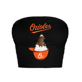 Baltimore Orioles Sundae Helmet Crop Tube Top