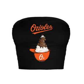 Baltimore Orioles Sundae Helmet Crop Tube Top
