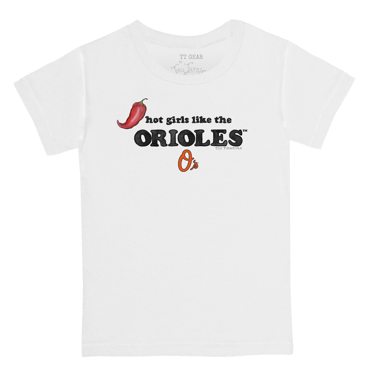 Baltimore Orioles Hot Girls Women's Baby Tee Shirt