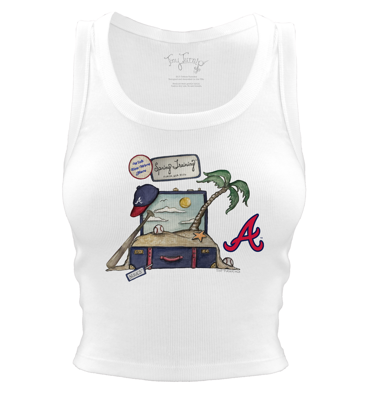 Atlanta Braves Spring Training 2026 Crop Tank - Tiny Turnip