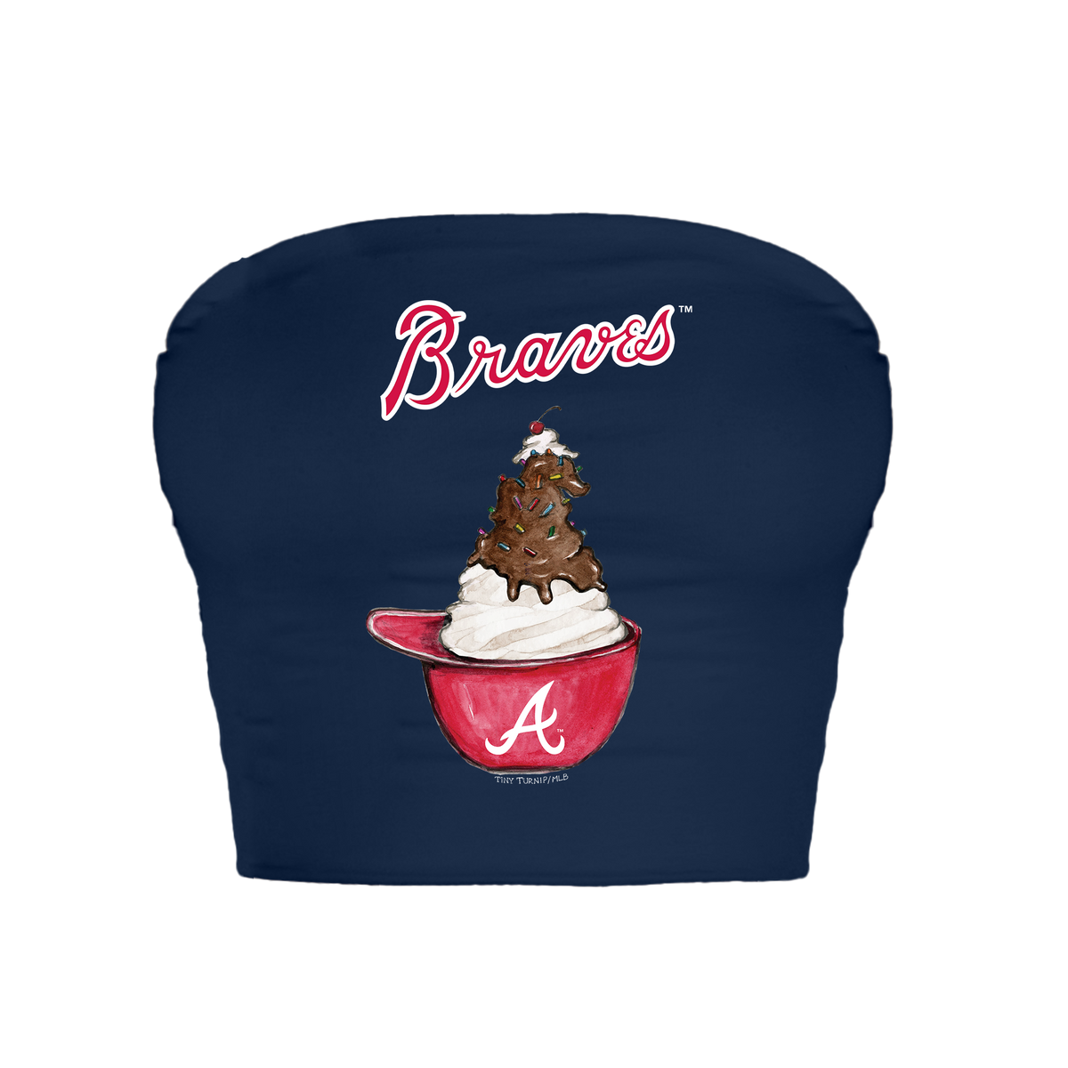 Atlanta Braves Sundae Helmet Crop Tube Top