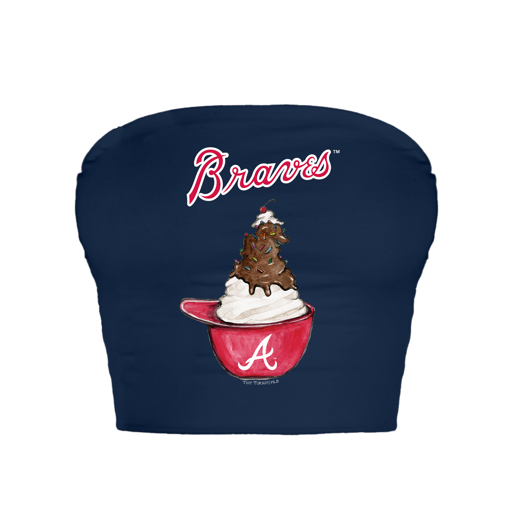 Atlanta Braves Sundae Helmet Crop Tube Top