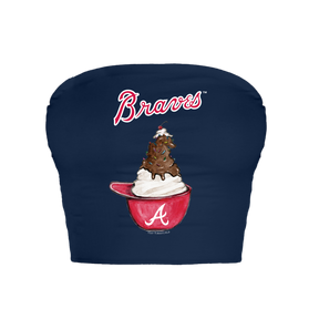 Atlanta Braves Sundae Helmet Crop Tube Top