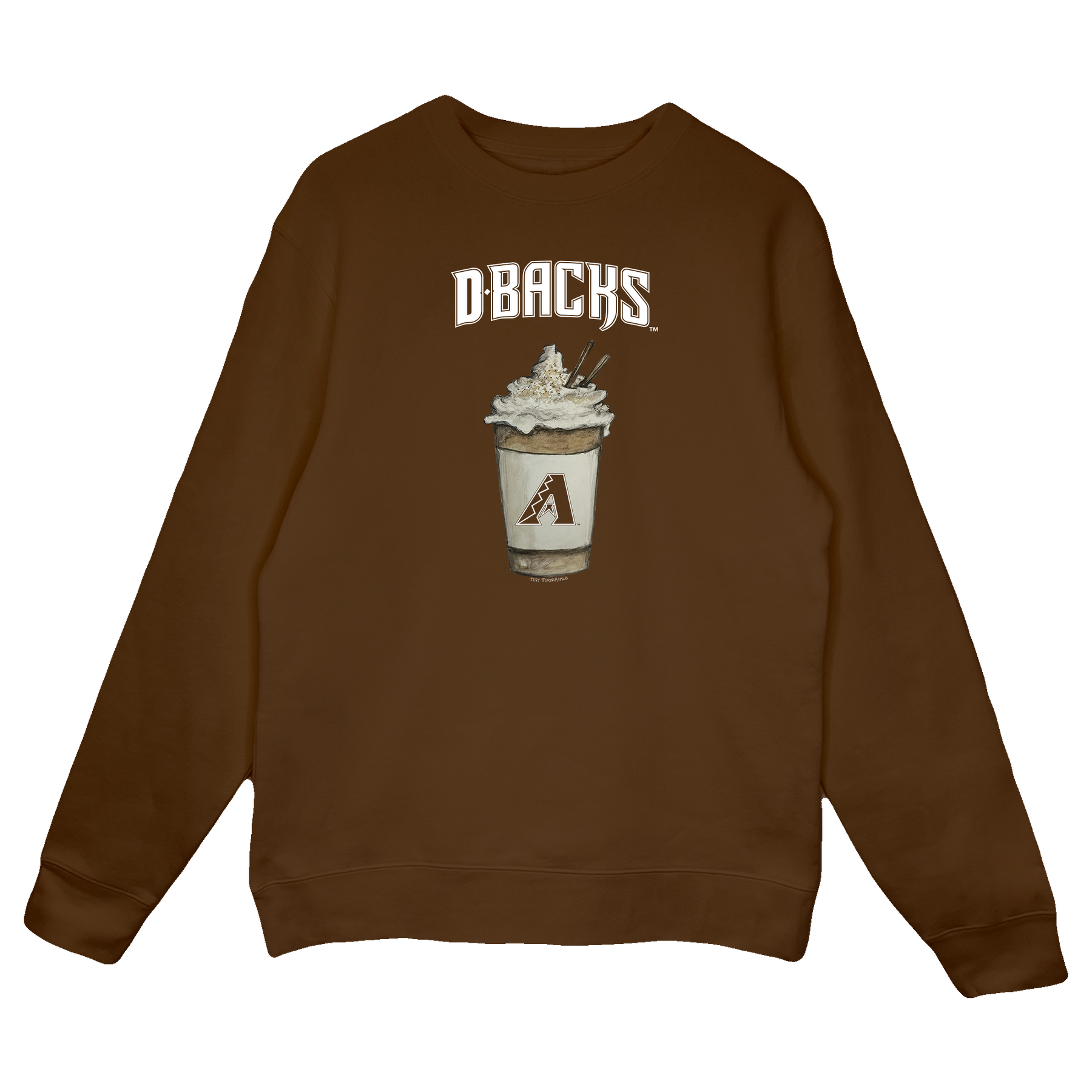 Arizona Diamondbacks Latte Crewneck Sweatshirt