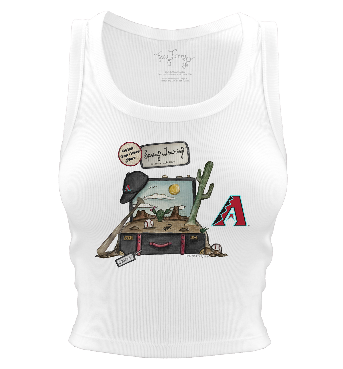 Arizona Diamondbacks Spring Training 2026 Crop Tank - Tiny Turnip