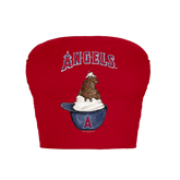 Los Angeles Angels Sundae Helmet Crop Tube Top