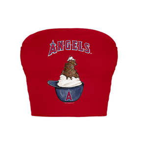 Los Angeles Angels Sundae Helmet Crop Tube Top