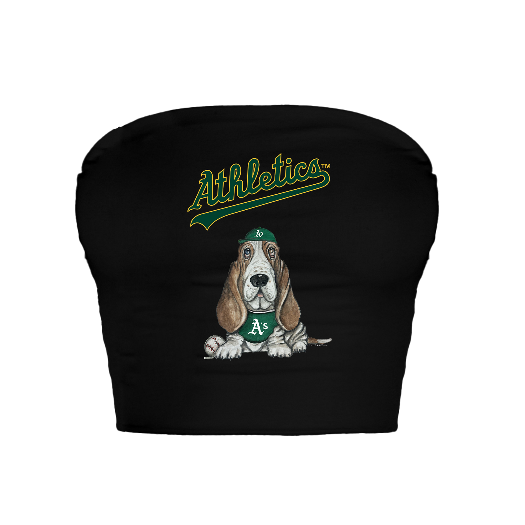 Oakland Athletics Puddy Crop Tube Top