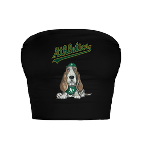 Oakland Athletics Puddy Crop Tube Top