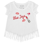 Toronto Blue Jays Lipstick Fringe Tee - Tiny Turnip