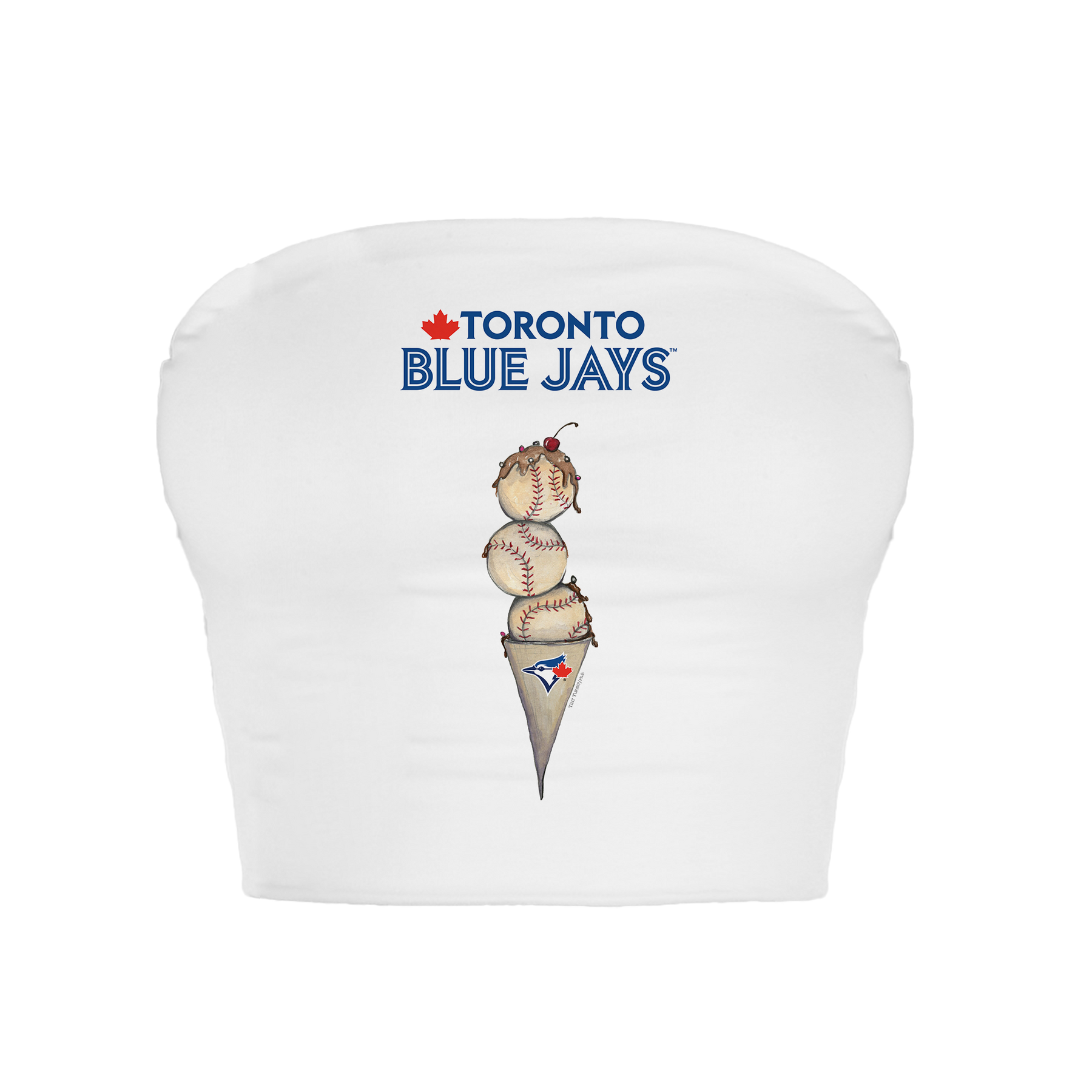 Toronto Blue Jays Triple Scoop Crop Tube Top