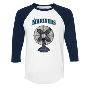 Seattle Mariners Fan 3/4 Navy Blue Sleeve Raglan