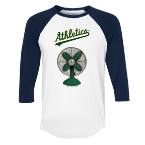 Oakland Athletics Fan 3/4 Black Sleeve Raglan