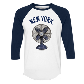 New York Yankees Fan 3/4 Navy Blue Sleeve Raglan