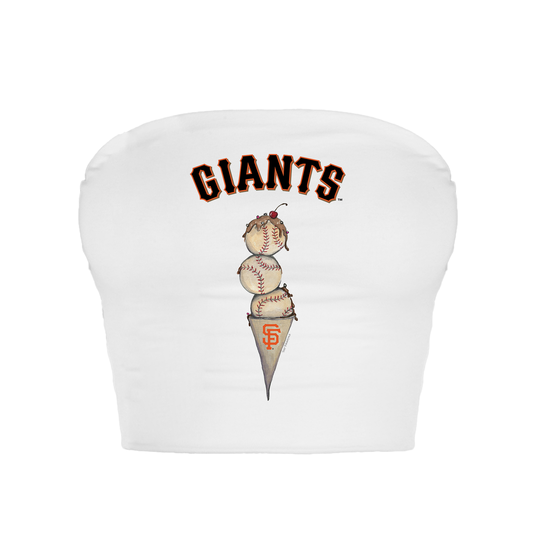 San Francisco Giants Triple Scoop Crop Tube Top