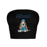 Miami Marlins Puddy Crop Tube Top