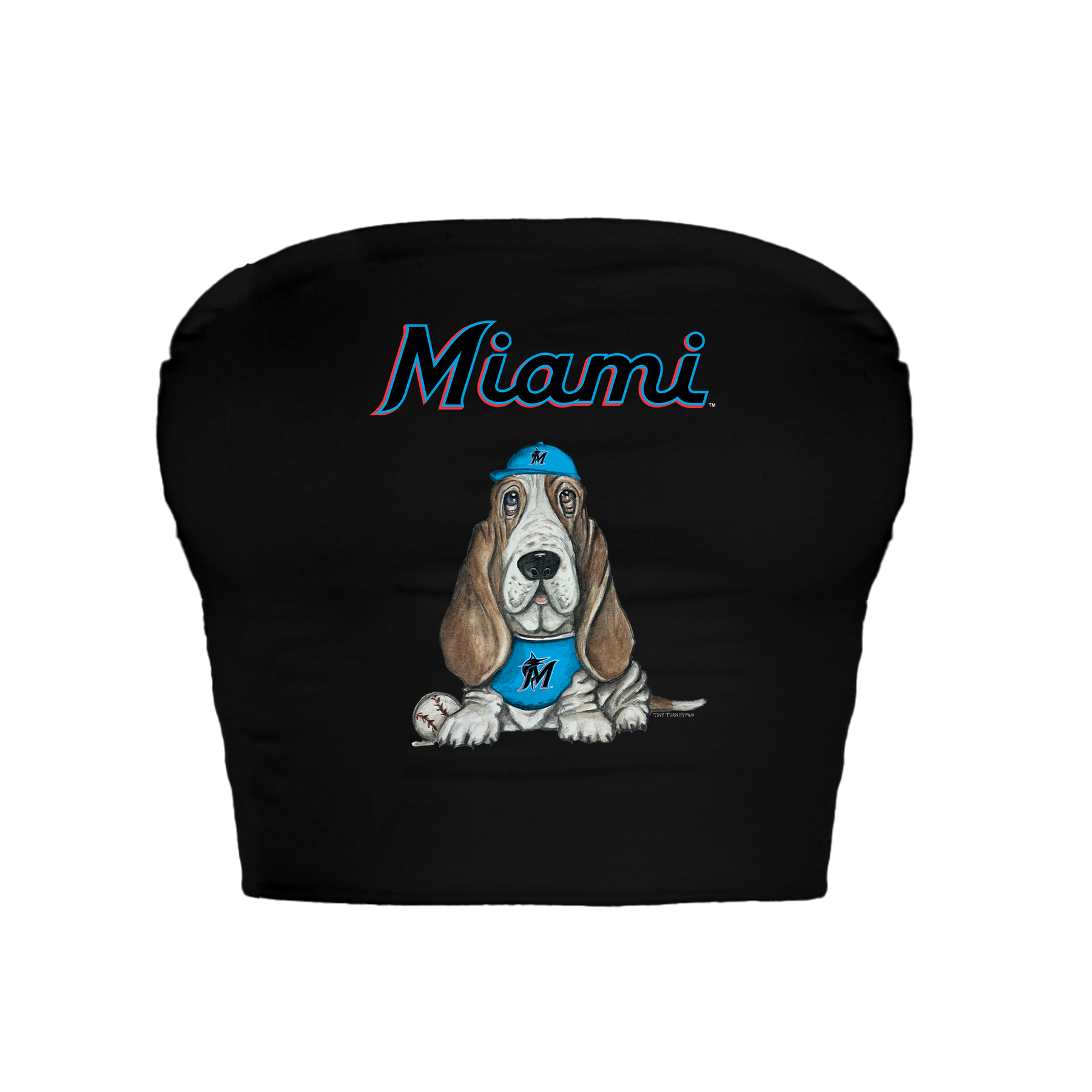 Miami Marlins Puddy Crop Tube Top