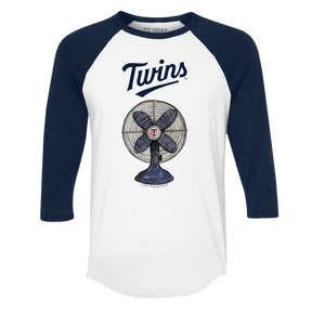 Minnesota Twins Fan 3/4 Navy Blue Sleeve Raglan