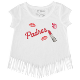 San Diego Padres Lipstick Fringe Tee - Tiny Turnip