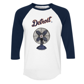 Detroit Tigers Fan 3/4 Navy Blue Sleeve Raglan