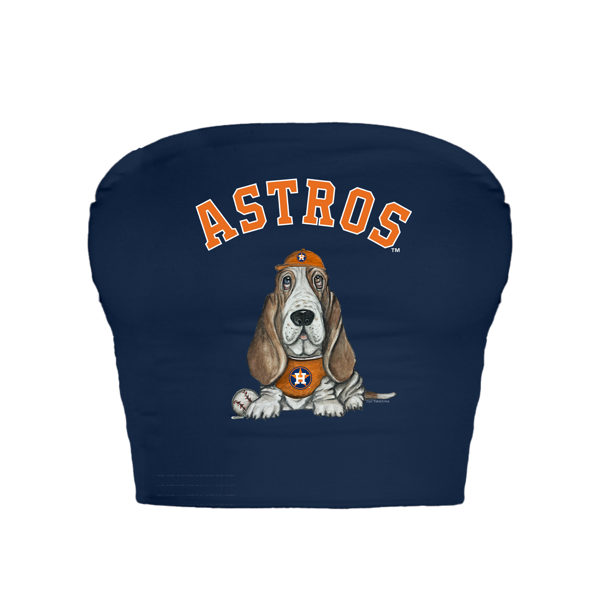 Houston Astros Puddy Crop Tube Top