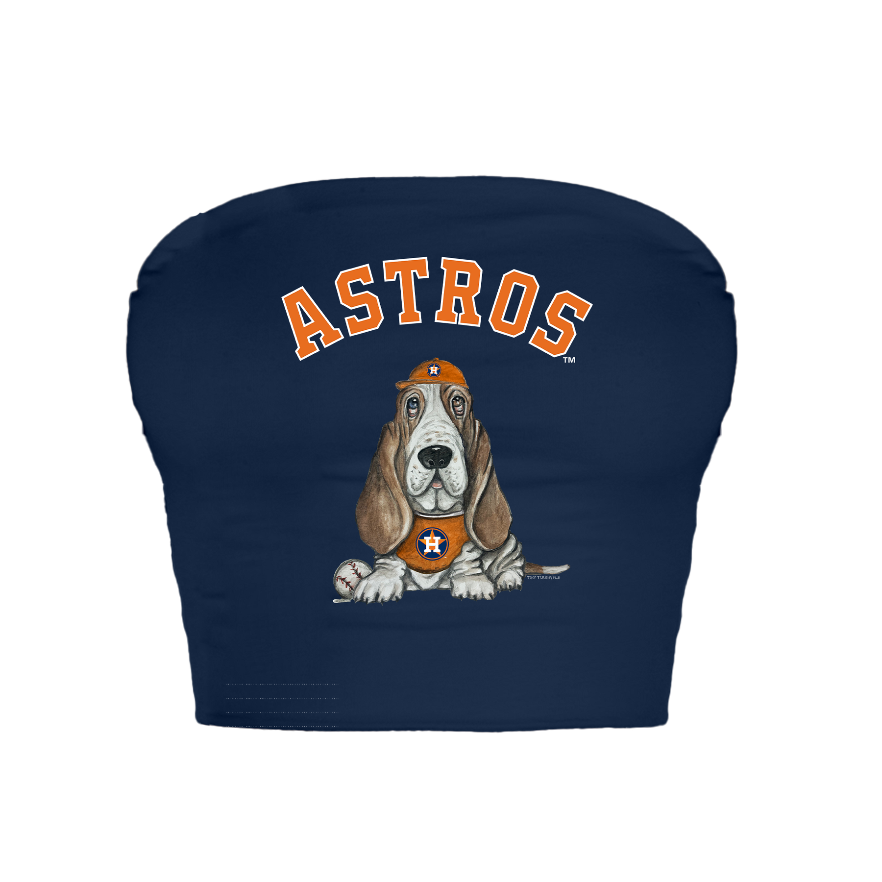 Houston Astros Puddy Crop Tube Top