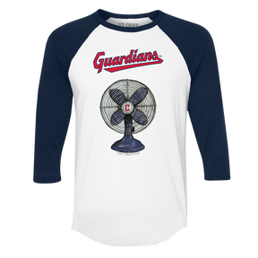 Cleveland Guardians Fan 3/4 Navy Blue Sleeve Raglan