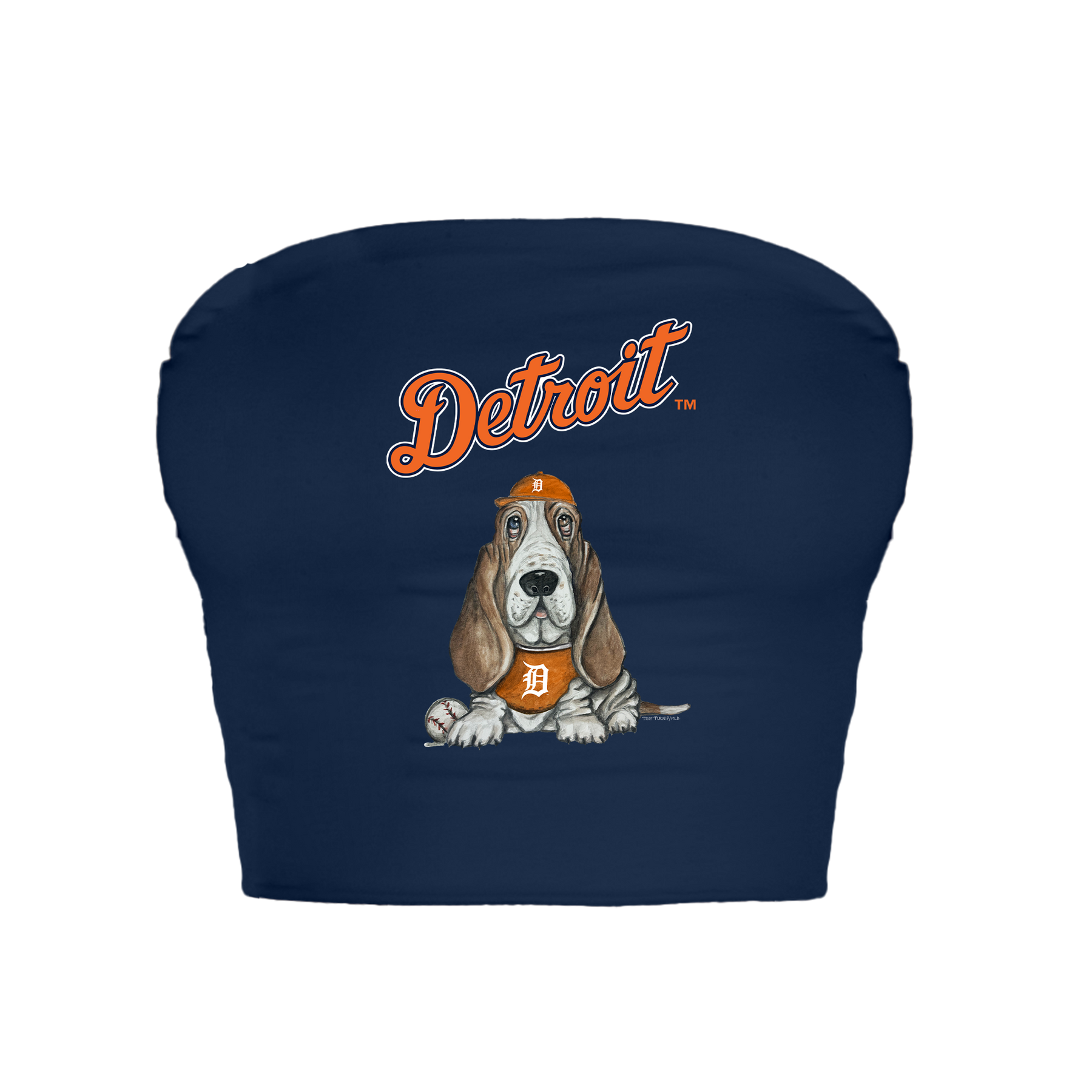 Detroit Tigers Puddy Crop Tube Top