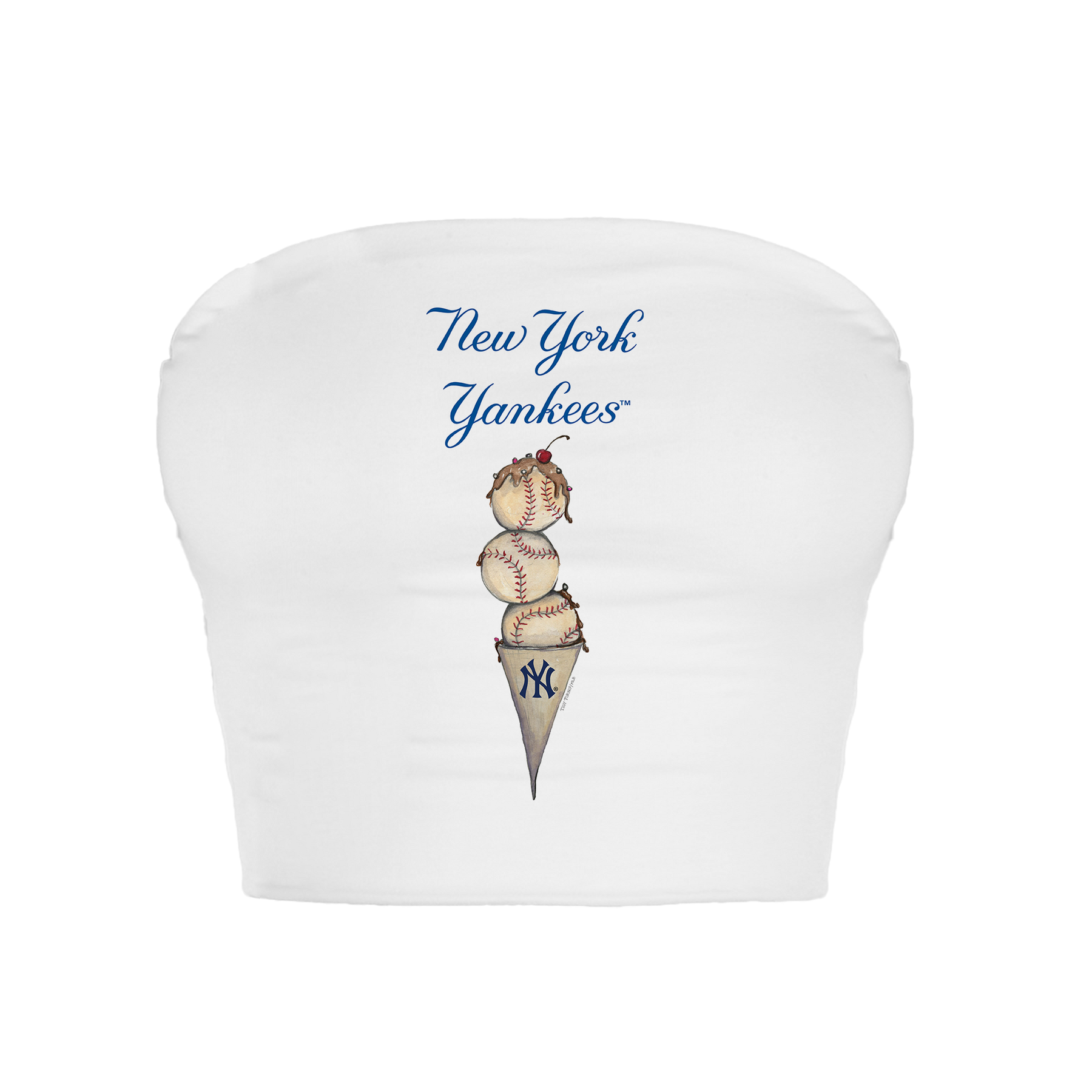 New York Yankees Triple Scoop Crop Tube Top