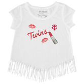Minnesota Twins Lipstick Fringe Tee - Tiny Turnip