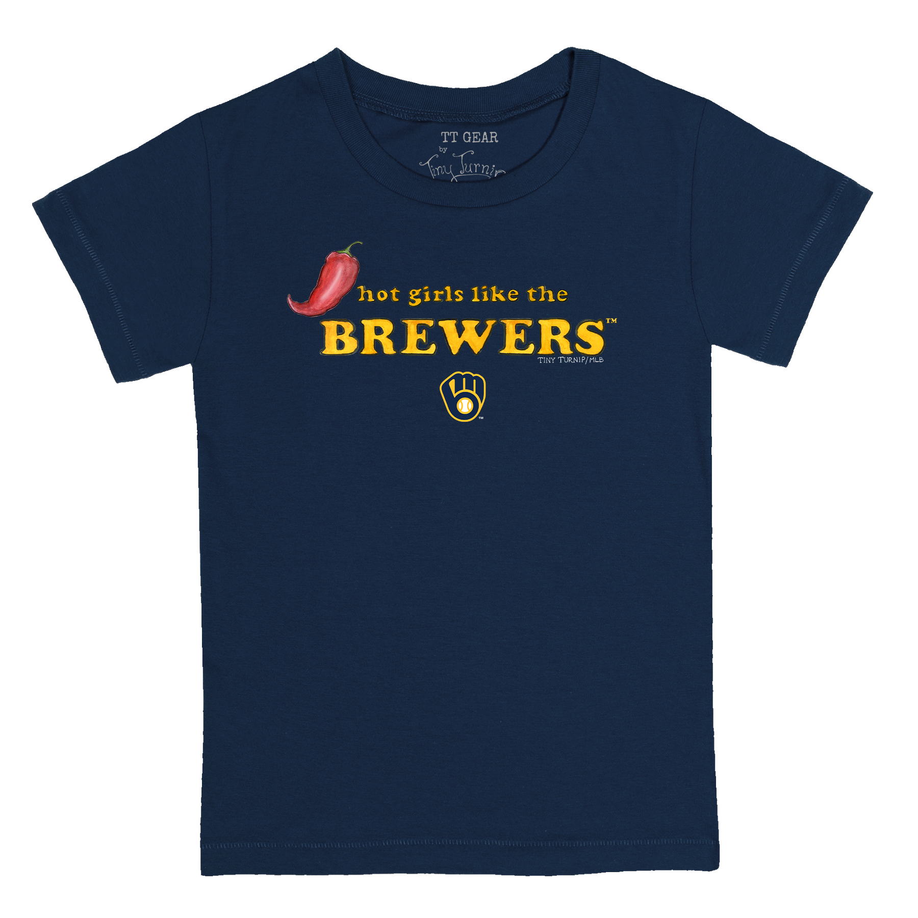 Milwaukee Brewers Hot Girls Women's Baby Tee Shirt