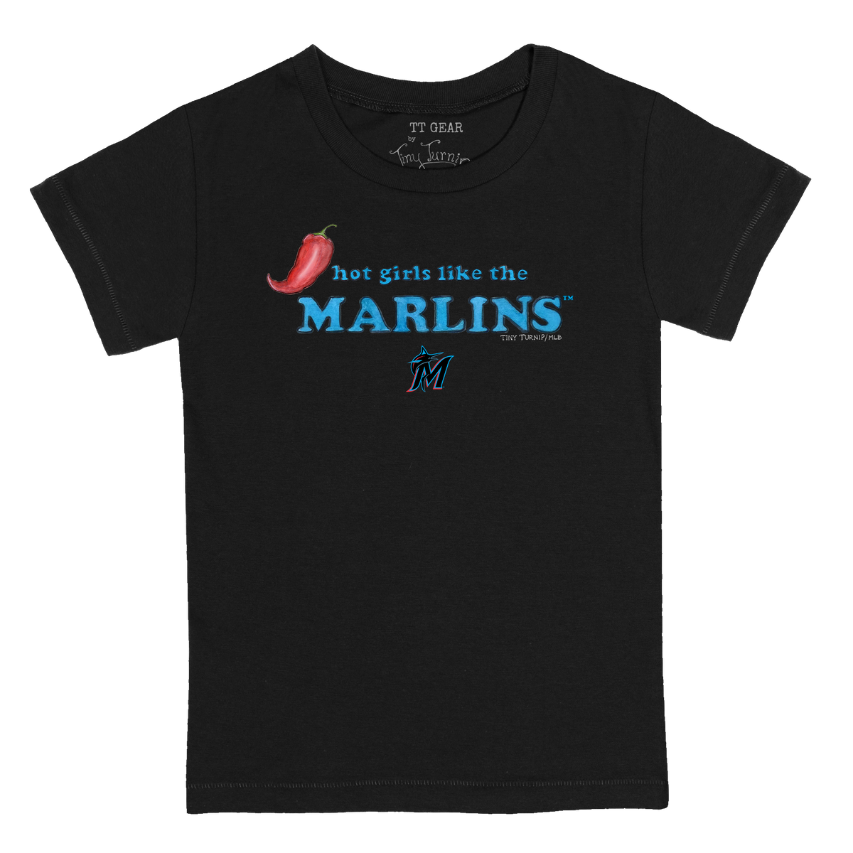 Miami Marlins Hot Girls Women's Baby Tee Shirt