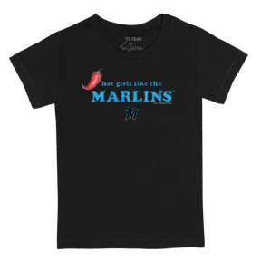 Miami Marlins Hot Girls Women's Baby Tee Shirt