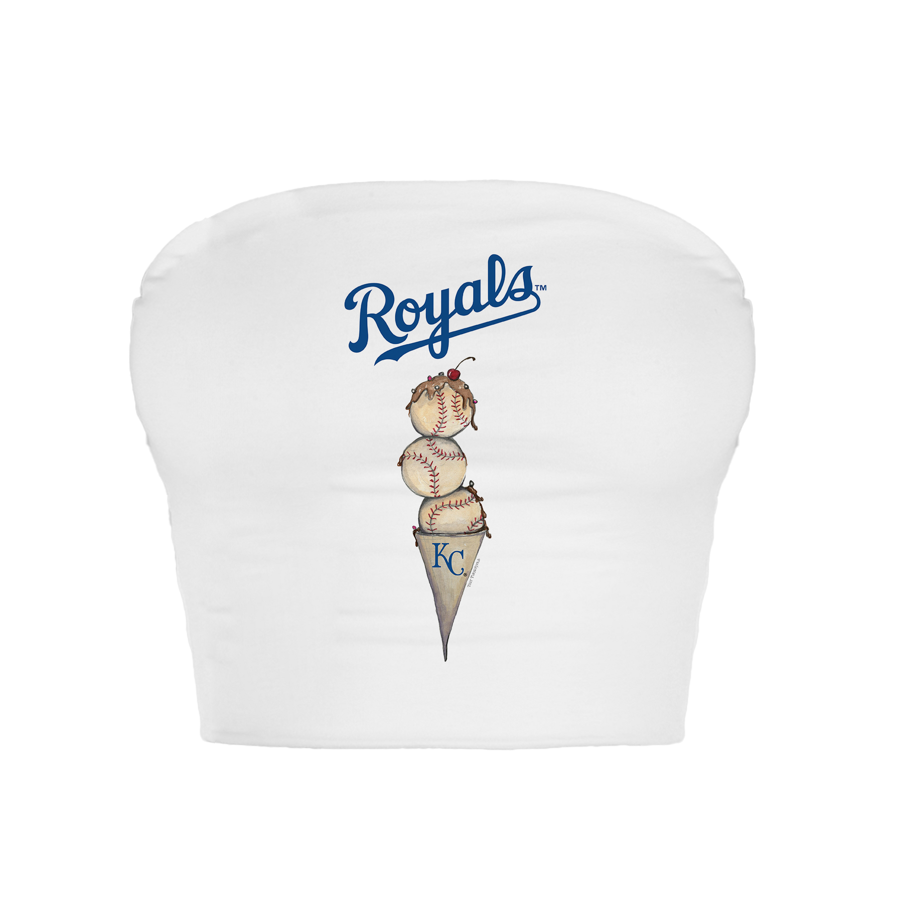 Kansas City Royals Triple Scoop Crop Tube Top