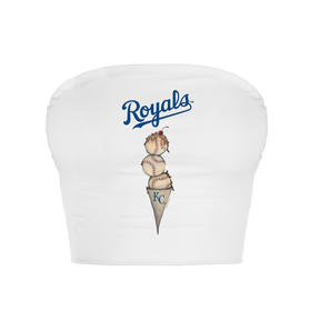 Kansas City Royals Triple Scoop Crop Tube Top