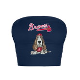 Atlanta Braves Puddy Crop Tube Top