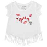 Detroit Tigers Lipstick Fringe Tee - Tiny Turnip