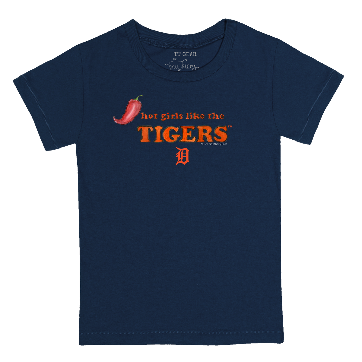 Detroit Tigers Hot Girls Women's Baby Tee Shirt