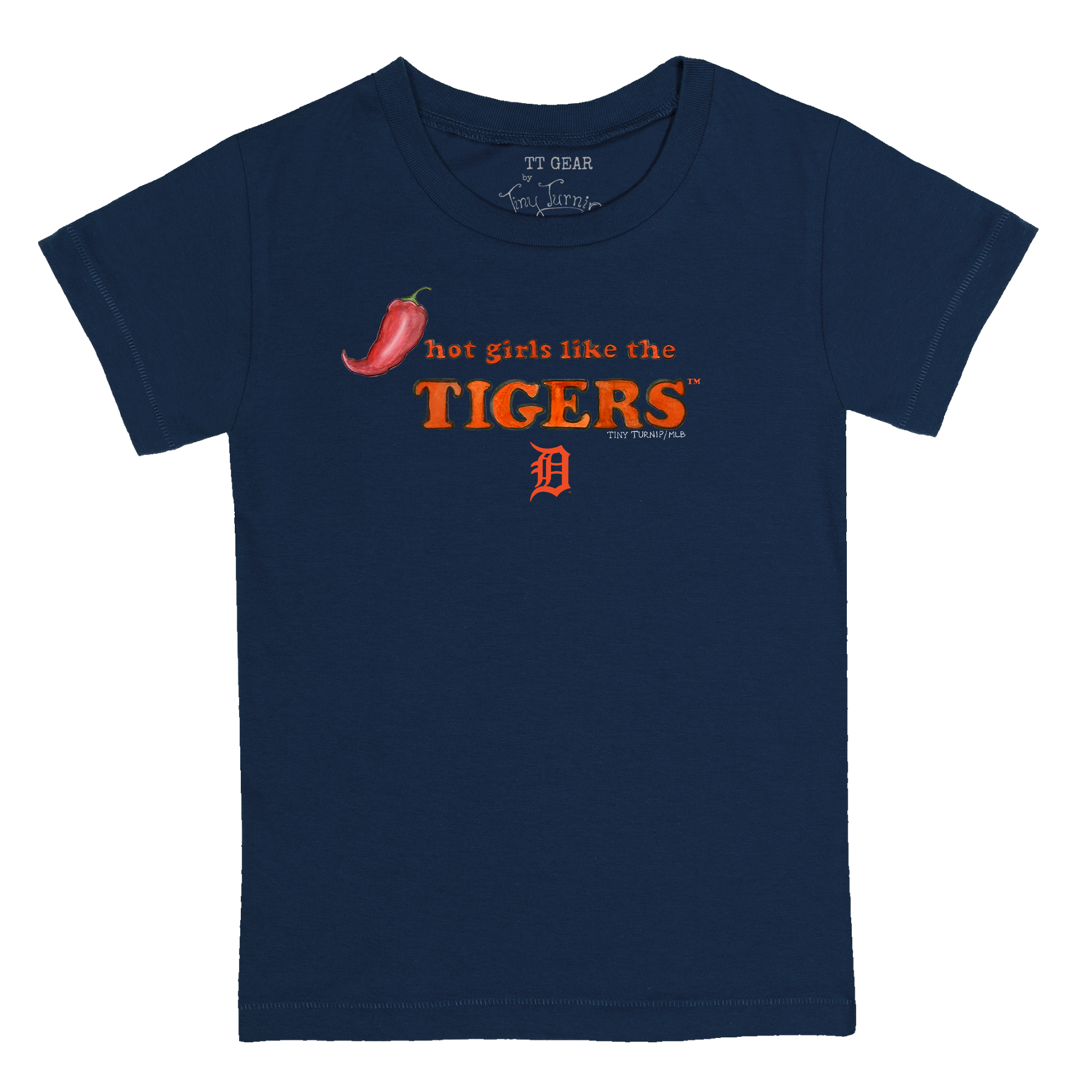 Detroit Tigers Hot Girls Women's Baby Tee Shirt