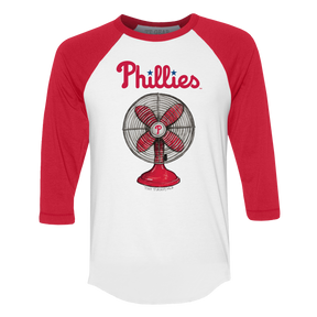 Philadelphia Phillies Fan 3/4 Red Sleeve Raglan