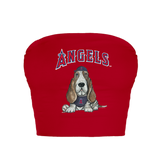 Los Angeles Angels Puddy Crop Tube Top