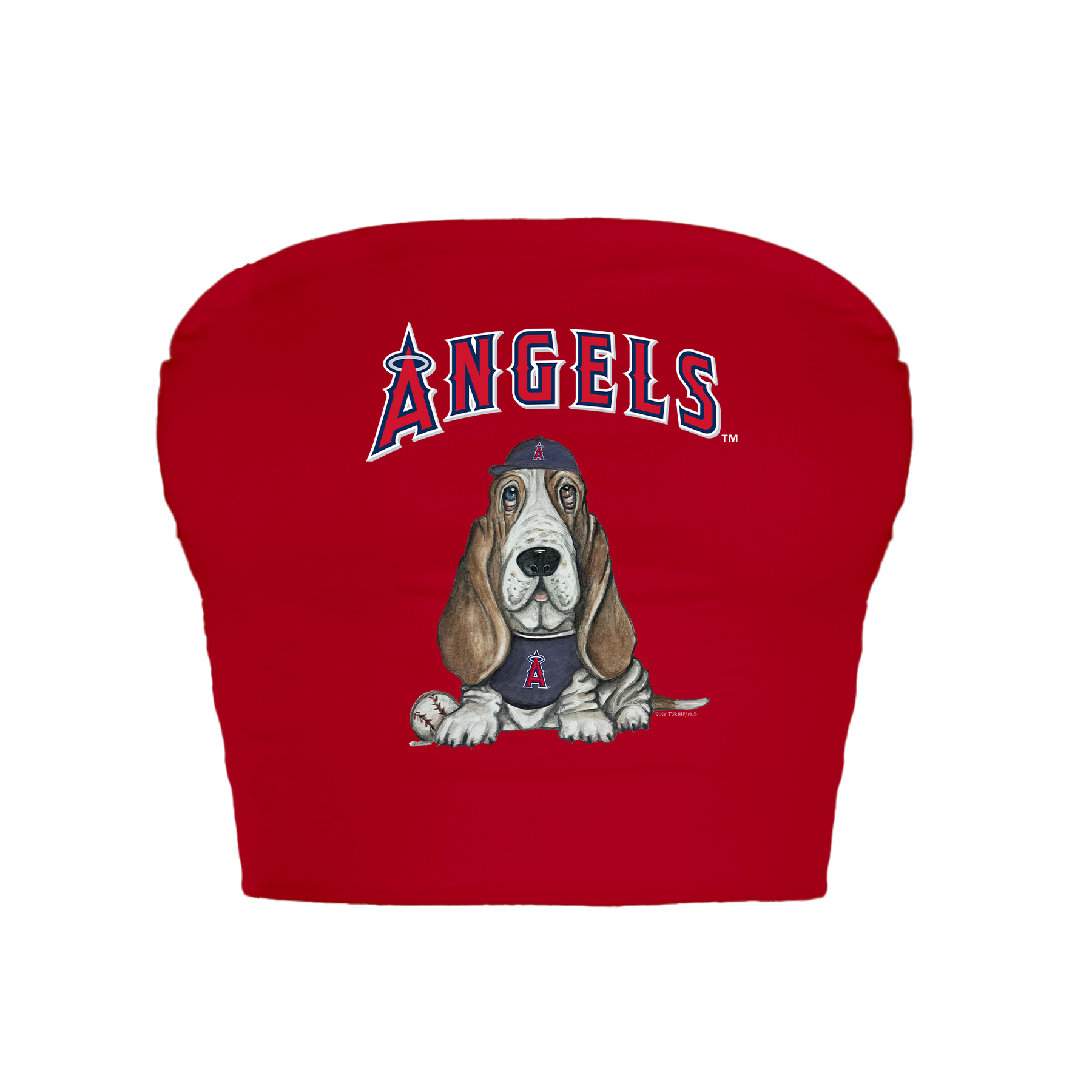 Los Angeles Angels Puddy Crop Tube Top